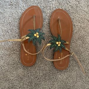 Kate Spade palm tree sandals - size 8.5